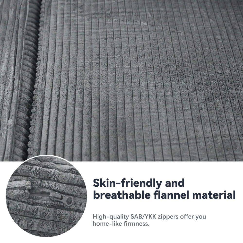Skin-friendly and breathable flannel material

High-quality SAB/YKK zippers offer you home-like firmness.