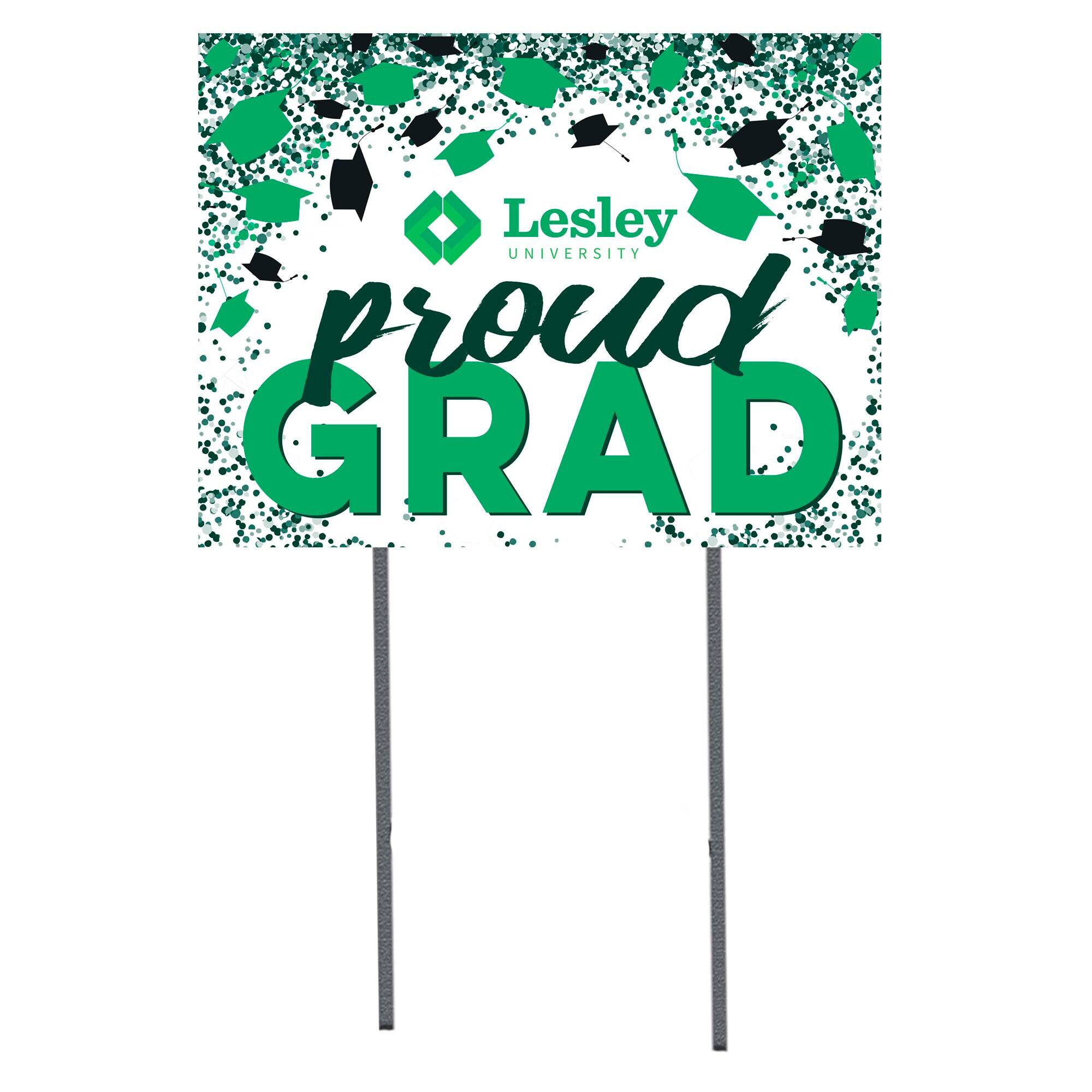 Lesley Lynx 18" x 24" Proud Grad Yard Sign