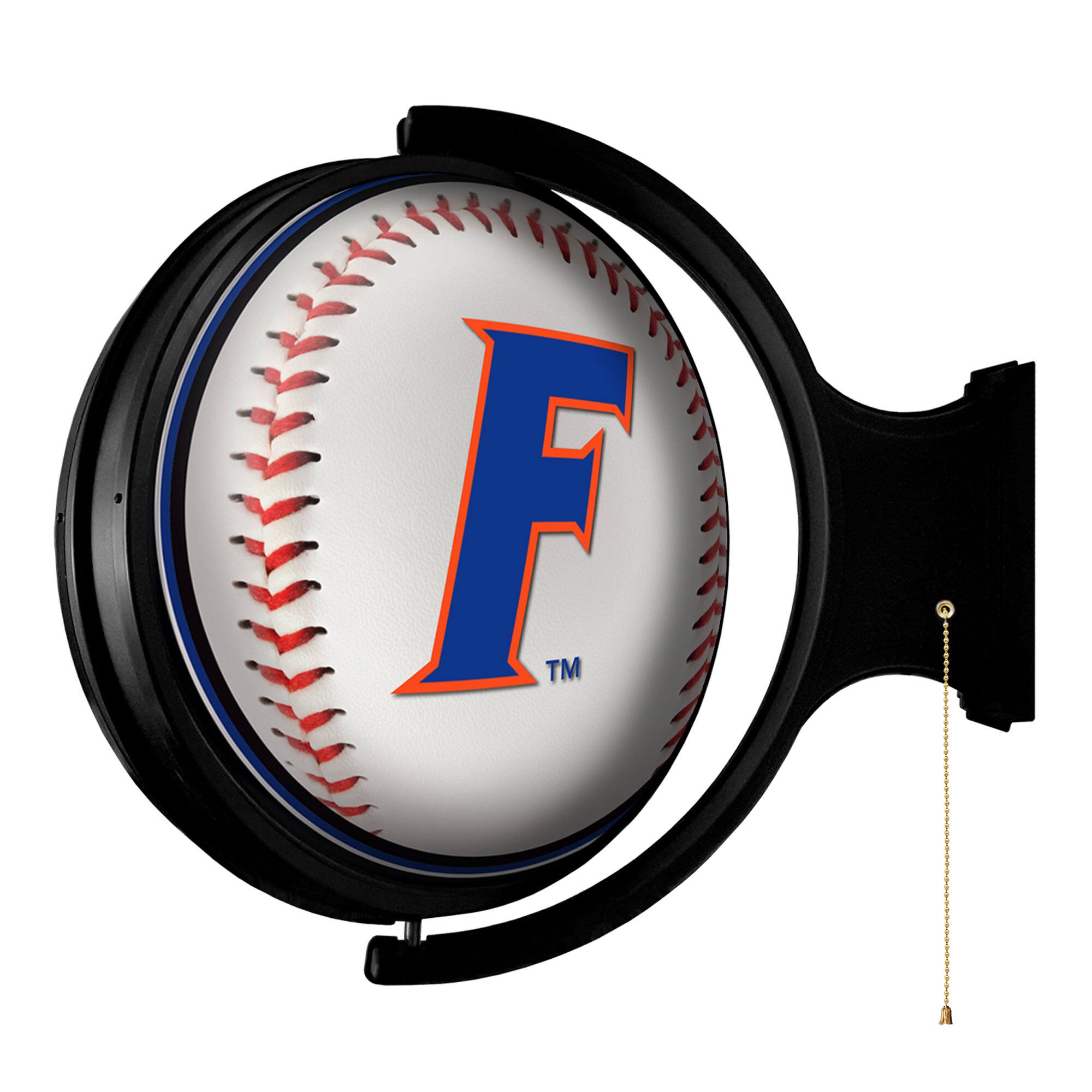 Alt View 2. The Fan-Brand - Florida Gators Baseball 21'' x 23'' Rotating Lighted Wall Sign - Multicolor.