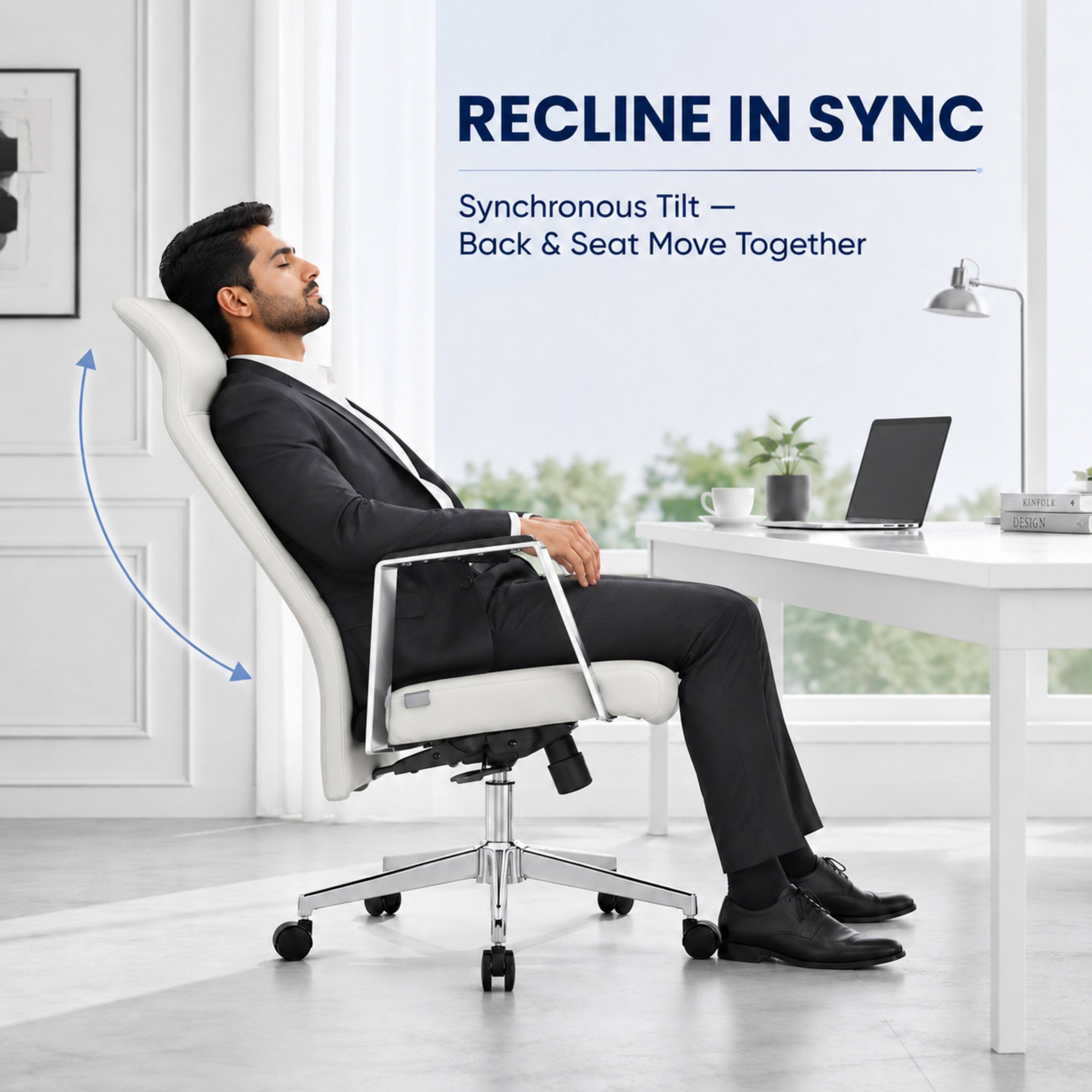 RECLINE IN SYNC  
Synchronous Tilt - Back & Seat Move Together  
KINFOLK  
DESIGN