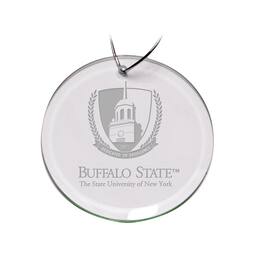 Jardine - Buffalo State Bengals Team Logo 3'' Round Glass Ornament - Multicolor