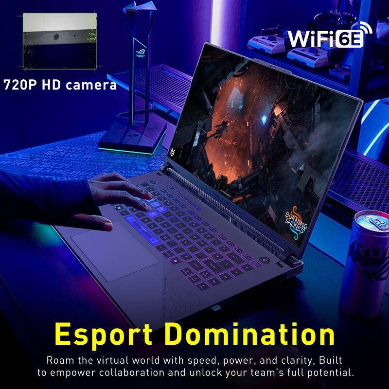WiFi 6E 720P HD camera

Esport Domination
Roam the virtual world with speed, power, and clarity. Built to empower collaboration and unlock your team's full potential.