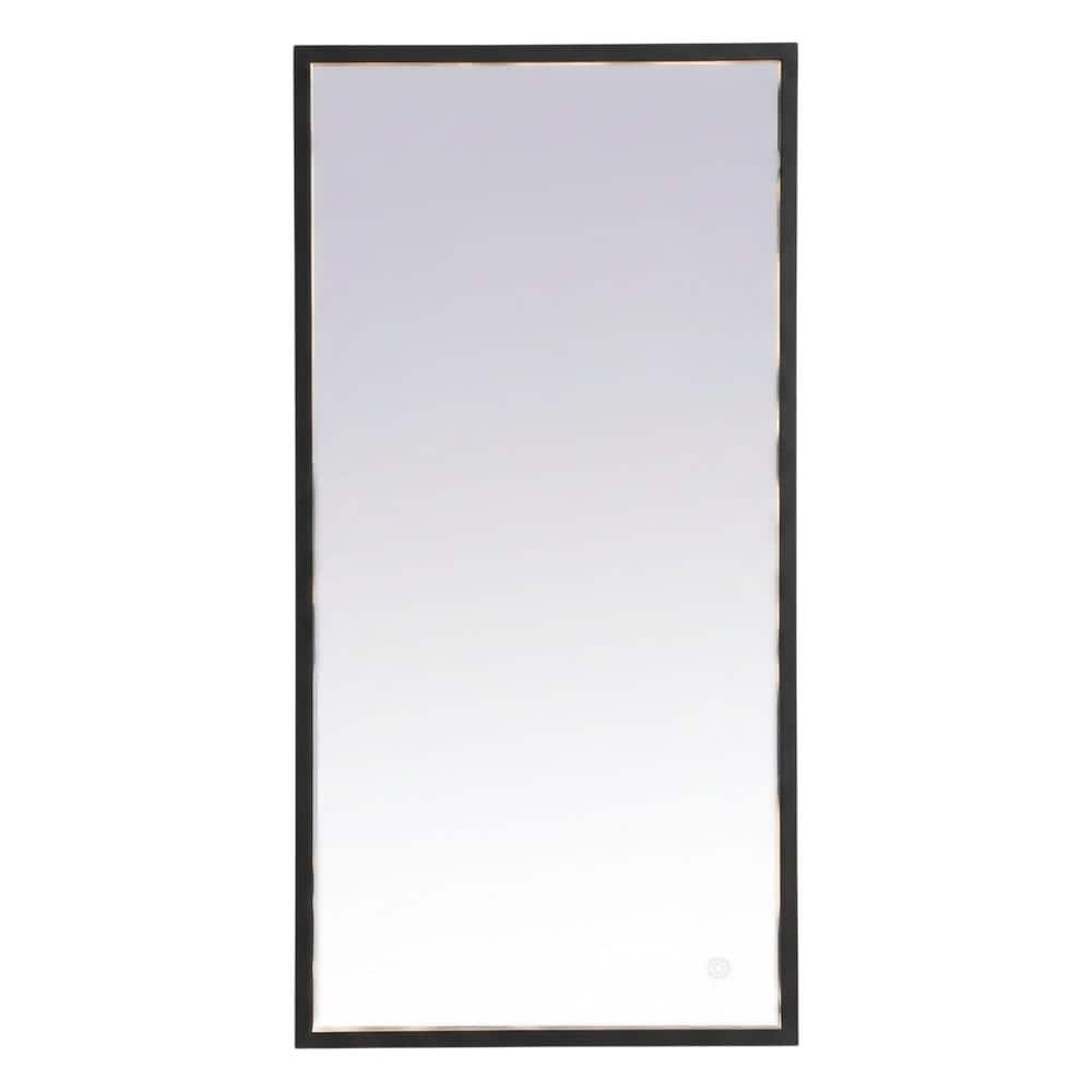 Elegant Decor - Pier 18x36 inch LED mirror with adjustable color temperature - Black price history on PriceWatchPro