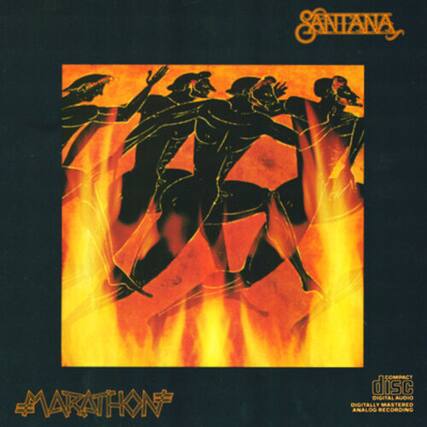 SANTANA
MARATHON COMPACT disc
DIGITAL AUDIO
DIGITALLY MASTERED
ANALOG D RECORDING
