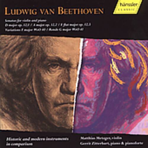 Ludwig van Beethoven

Sonata for violin and piano  
Op. 12 No. 1 in G major, Op. 12 No. 2 in F major, Op. 12 No. 3 in E major  
Rondo in B flat major, Op. 37a / Andante con moto in C minor, WoO 40

Historic and modern instruments in comparison

Manfred Mehl, violin  
Gerrit Zalm, piano & plucked instruments