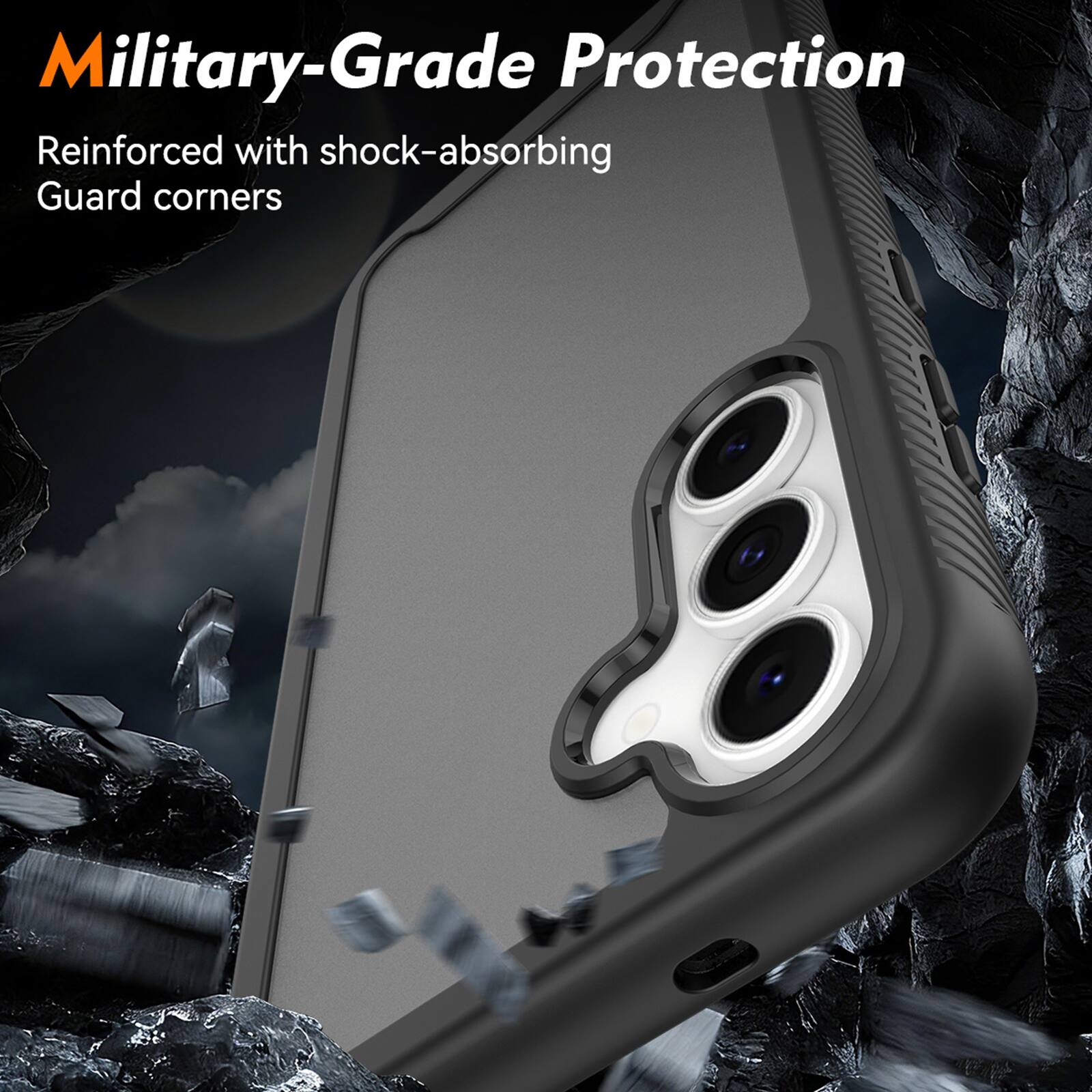 Military-Grade Protection  
Reinforced with shock-absorbing Guard corners
