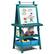 Alt View 19. Costway - 3 in 1 Double-Sided Wooden Kid's Art Easel Whiteboard Blue - Blue.
