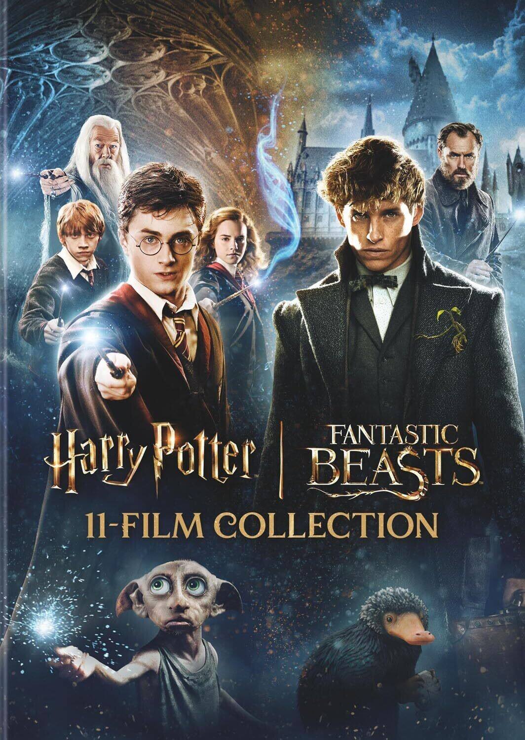 Front. Harry Potter and Fantastic Beasts 11-Film Collection (DVD)   - DVD.