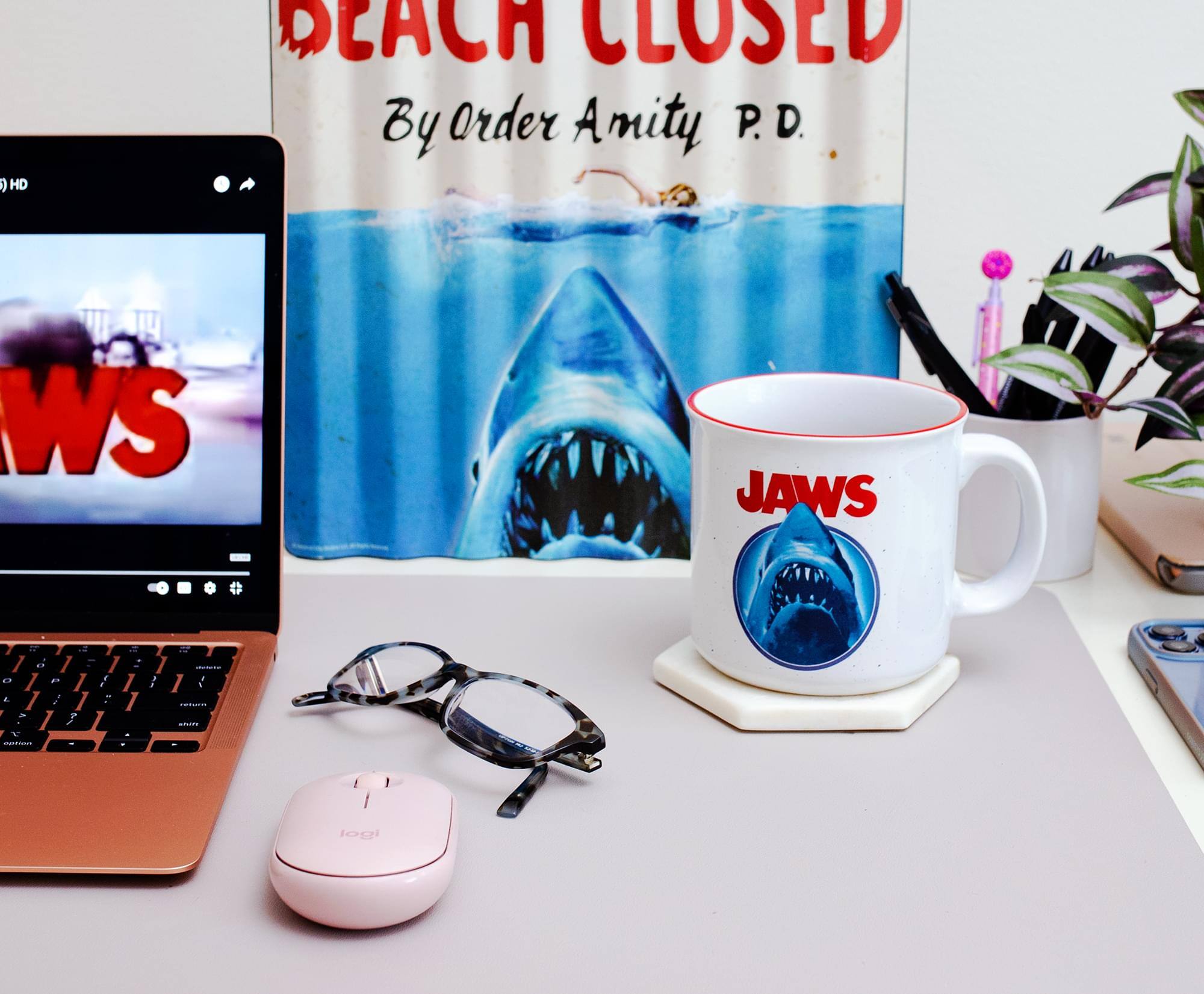 BEACH CLOSED  
By Order Amity P.D.  

JAWS