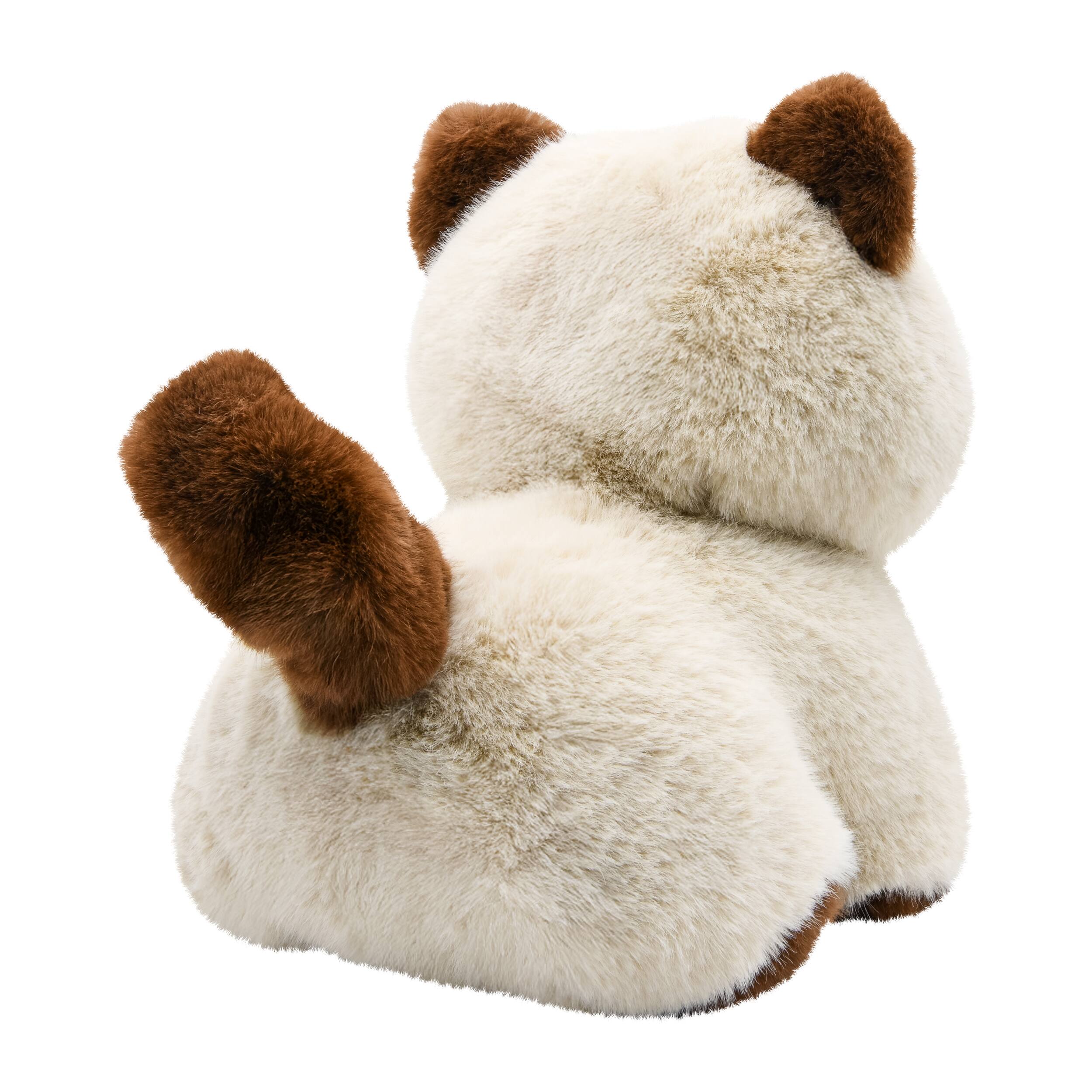 Back. Contixo - AI Pixie-Paw Smart Interactive Plush Cat – AI Companion Stuffed Toy with Voice, Expressive Eyes & Touch-Activated Play - Brown.
