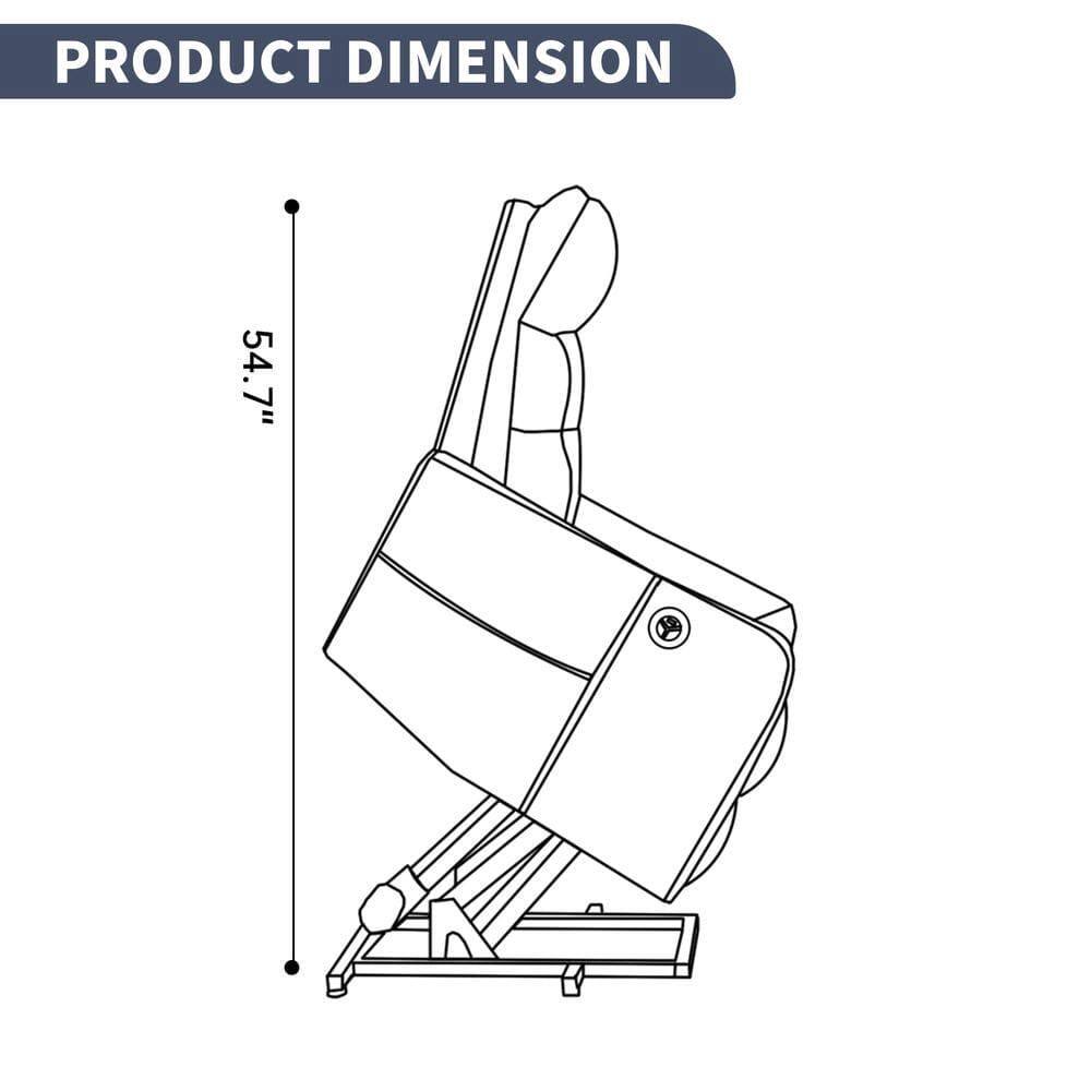 PRODUCT DIMENSION  
54.7"