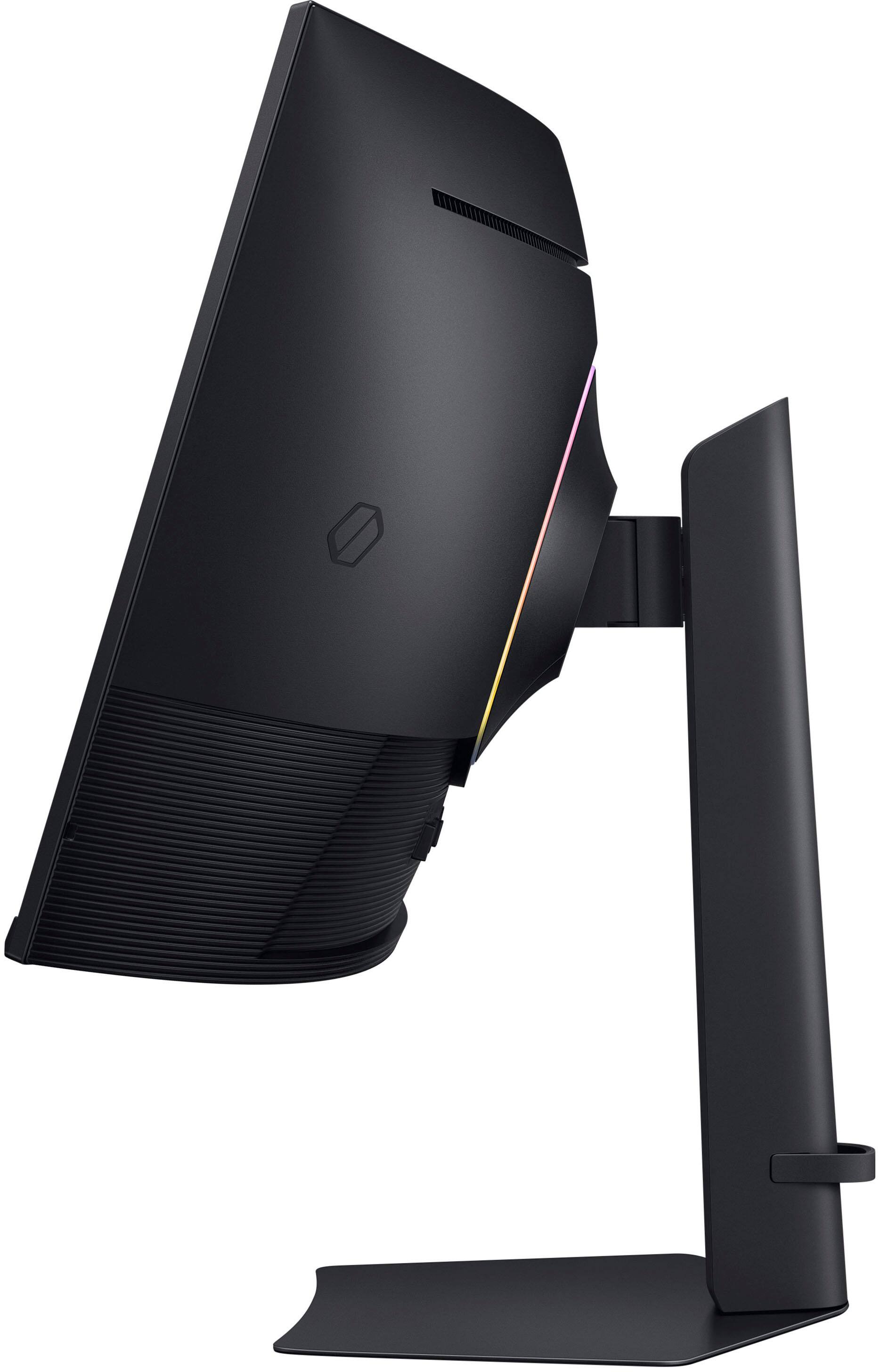 Alt View 24. Samsung - 40" Odyssey G75F WUHD 180Hz 1ms AMD FreeSync Prem Pro Curved Gaming Monitor with HDR 600 (DisplayPort, HDMI) - Black.