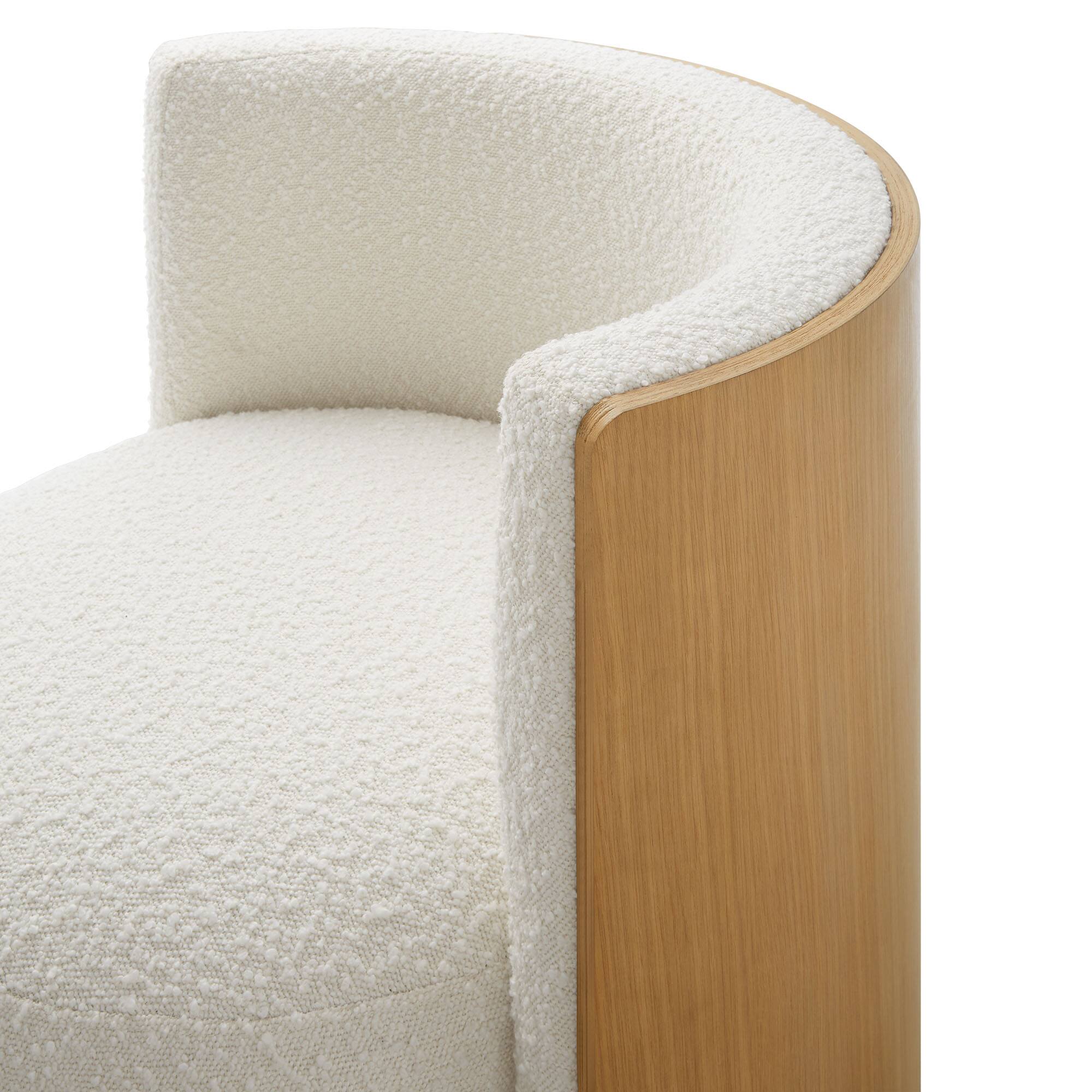 Alt View 7. Modway - Solis Boucle Accent Chair by Modway - Natural Ivory.