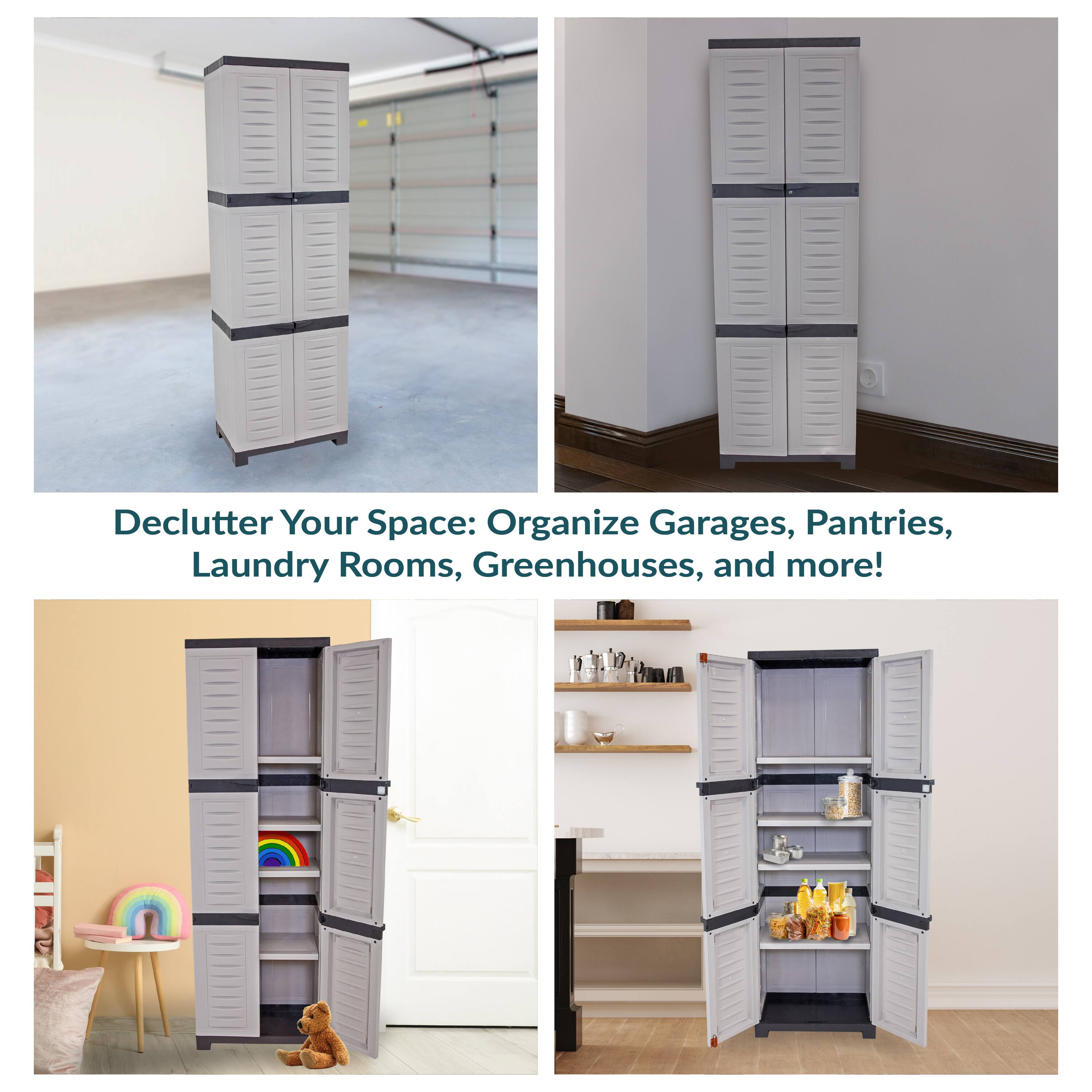 Declutter Your Space: Organize Garages, Pantries, Laundry Rooms, Greenhouses, and more!