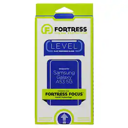 Fortress - Level Flat Tempered Glass w/Install Tool for Samsung Galaxy A53 (5G) - Clear