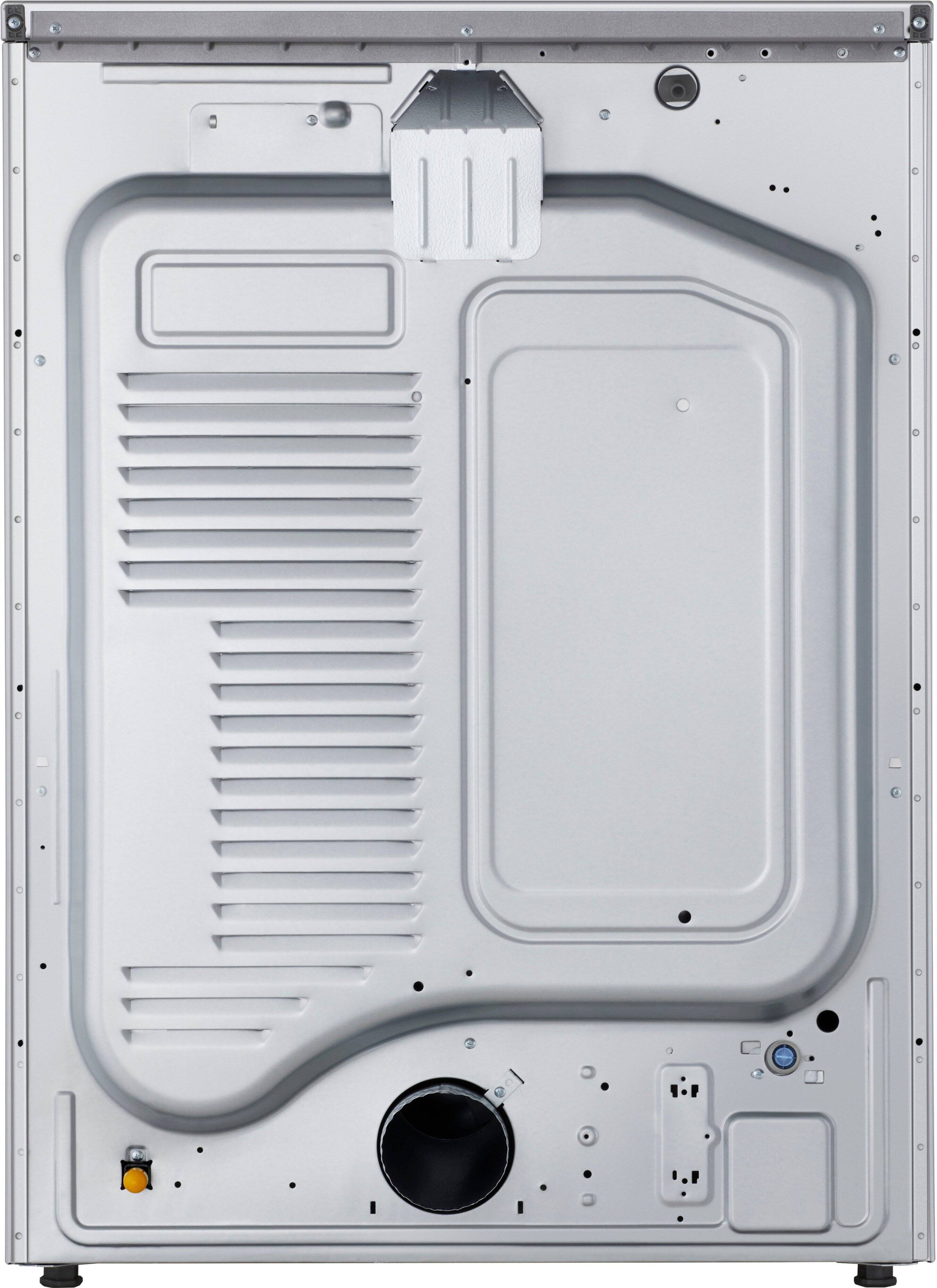 Alt View 11. LG - LG SIGNATURE 9.0 Cu. Ft. Stackable Smart Gas Dryer with Steam and AI Sensor Dry - Brushed Platinum Steel.