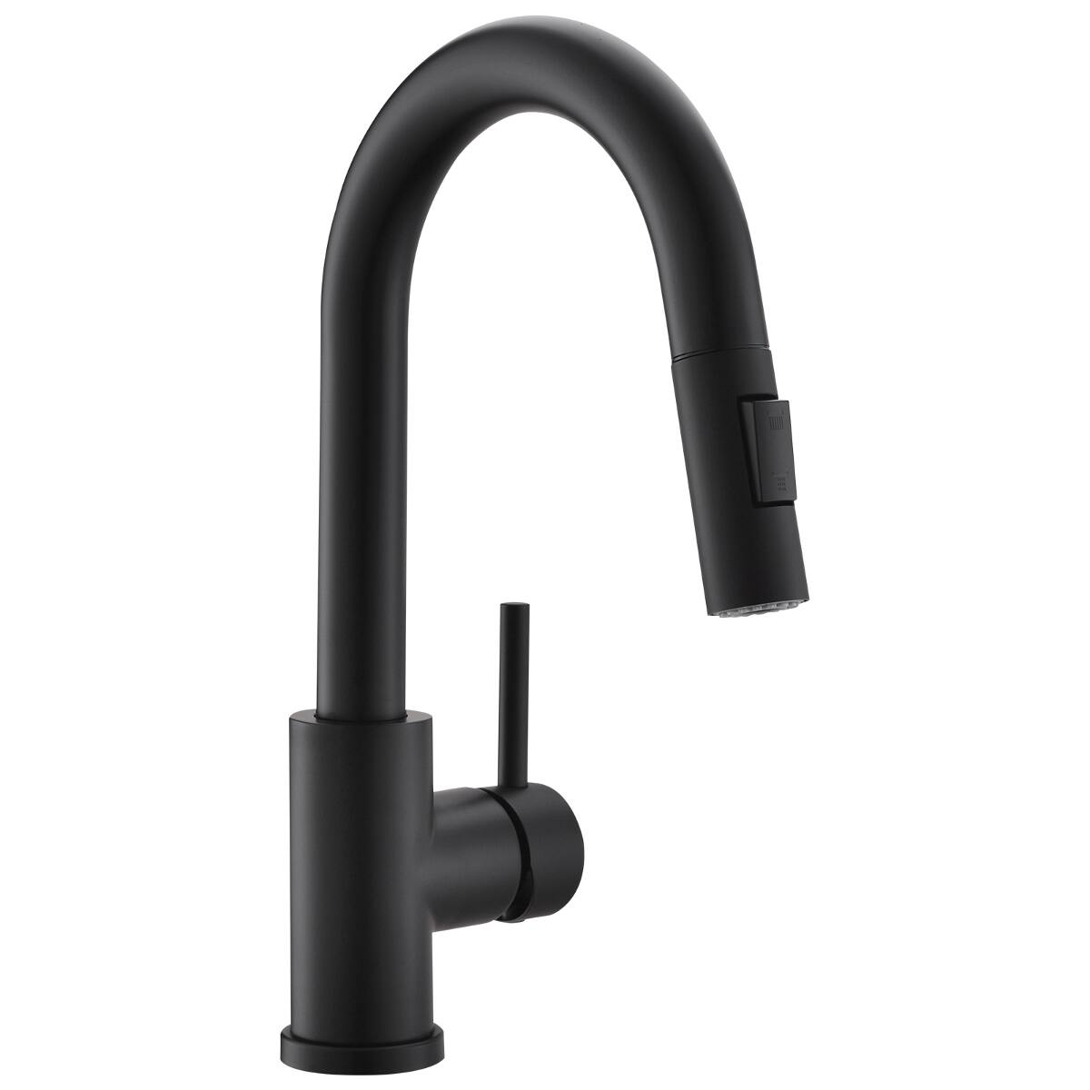 Back. Ropilly - Ropilly Black Kitchen Faucet with Pull Down Sprayer, Single Handle Prep Sink Faucet for Bar, Bathroom or Kitchen - Black.