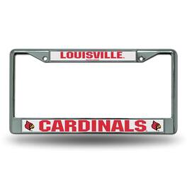 Rico Industries - Louisville Cardinals NCAA Chrome Metal License Plate Frame - Multi