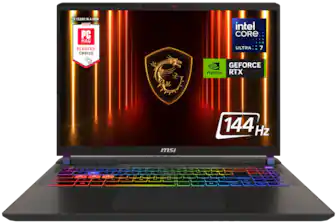 5 YEARS IN A ROW
2025 PC MAG READERS' CHOICE
intel CORE ULTRA 7
GEFORCE RTX
144 Hz
msi