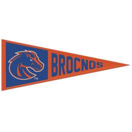 WinCraft - Boise State Broncos 13" x 32" Wool Primary Logo Pennant - Multicolor