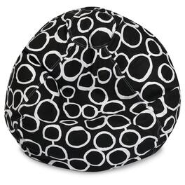 Majestic Home - Large Bean Bag Fusion - Black