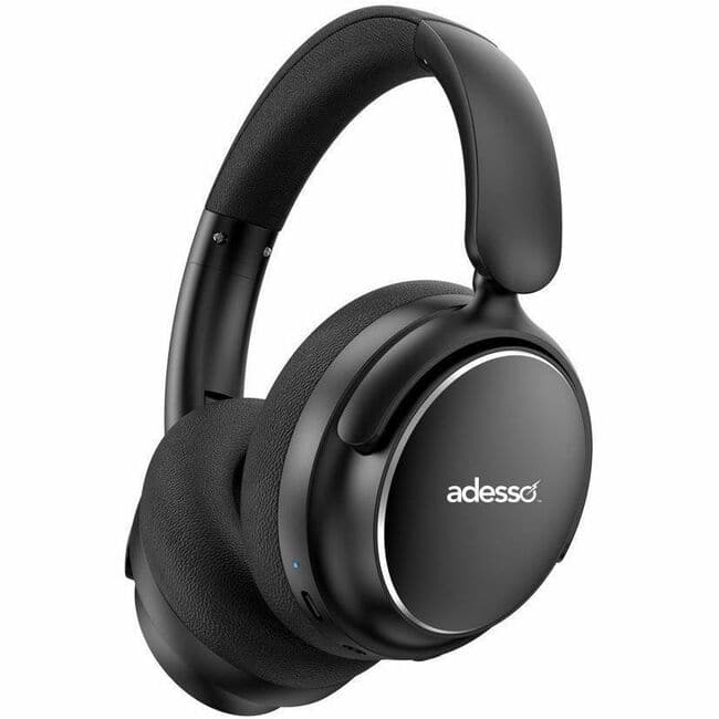 Adesso - Xtream P800 Headset - Wired/Wireless - Bluetooth - 30 ft - Over-the-head - Noise Canceling - Black