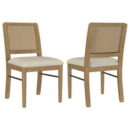 Coaster Co. of America - Arini Rattan Cane Dining Side Chair Sand Wash (Set of 2) - Yellow