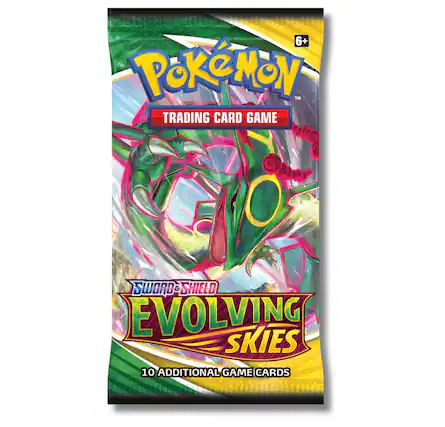 6+ Pokémon Trading Card Game Sword & Shield Evolving Skies 10 Additional Game Cards