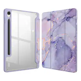 Kitcheniva - Transparent Back Cover Slim Case For Samsung Galaxy Tab S10 Lite / S10 FE - Lilac Marble