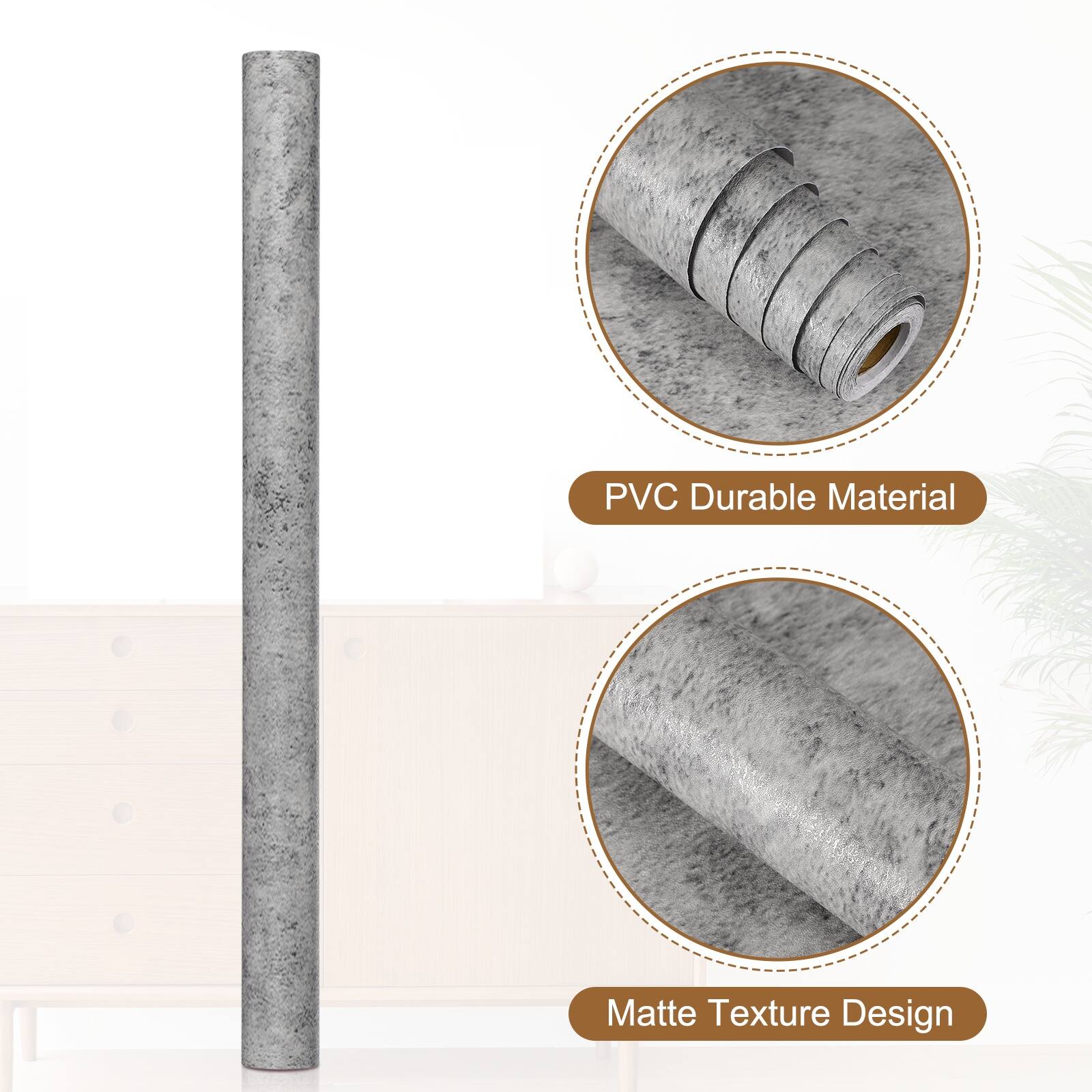 PVC Durable Material  
Matte Texture Design
