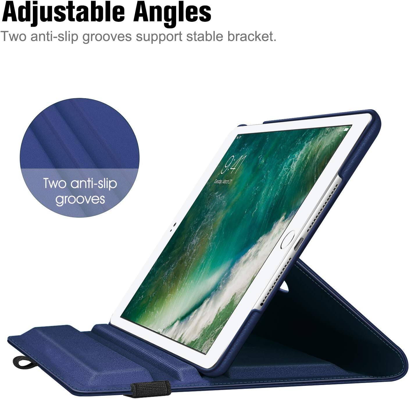Adjustable Angles  
Two anti-slip grooves support stable bracket.  

Two anti-slip grooves