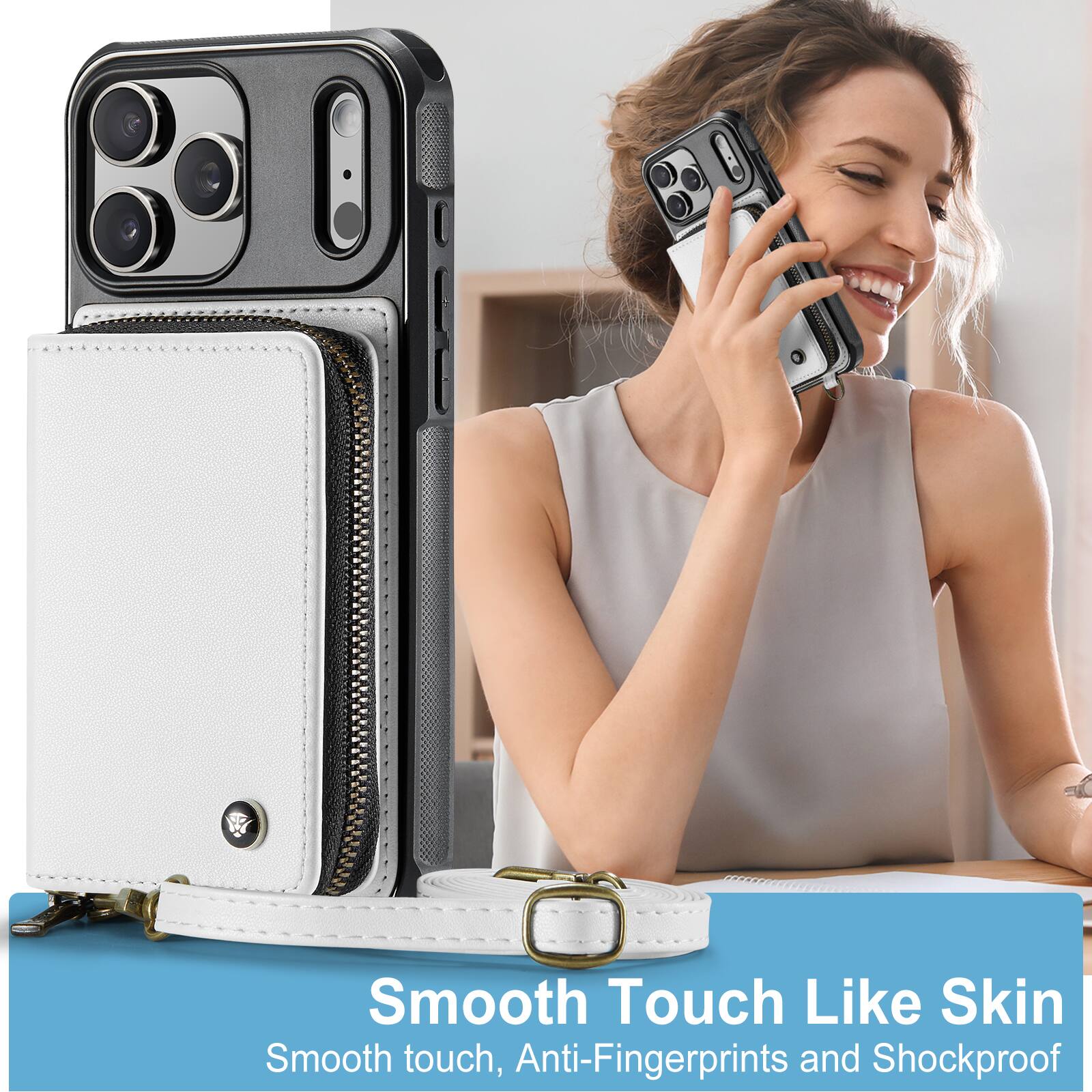 Smooth Touch Like Skin  
Smooth touch, Anti-Fingerprints and Shockproof