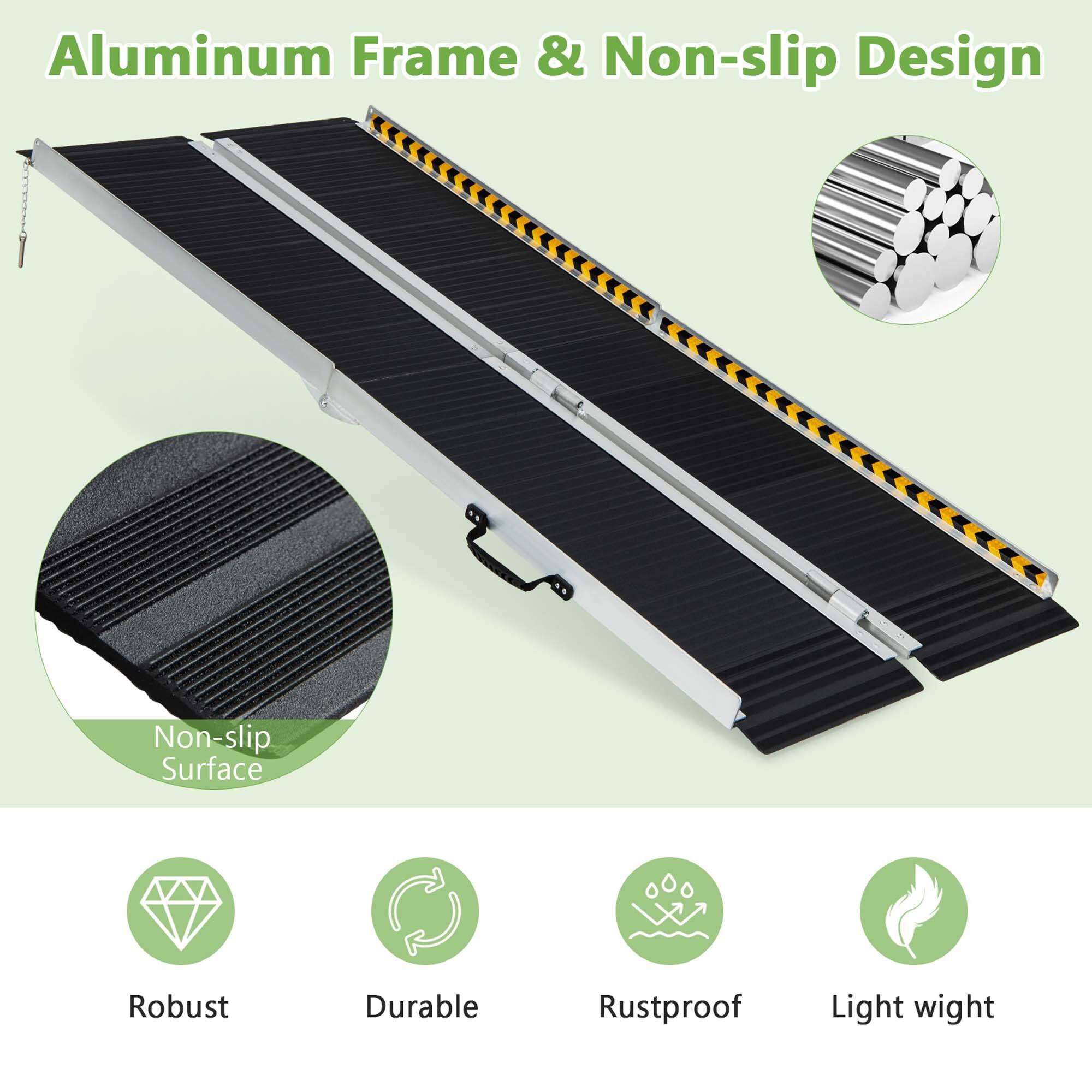 Aluminum Frame & Non-slip Design  
Non-slip Surface  
Robust  
Durable  
Rustproof  
Light weight