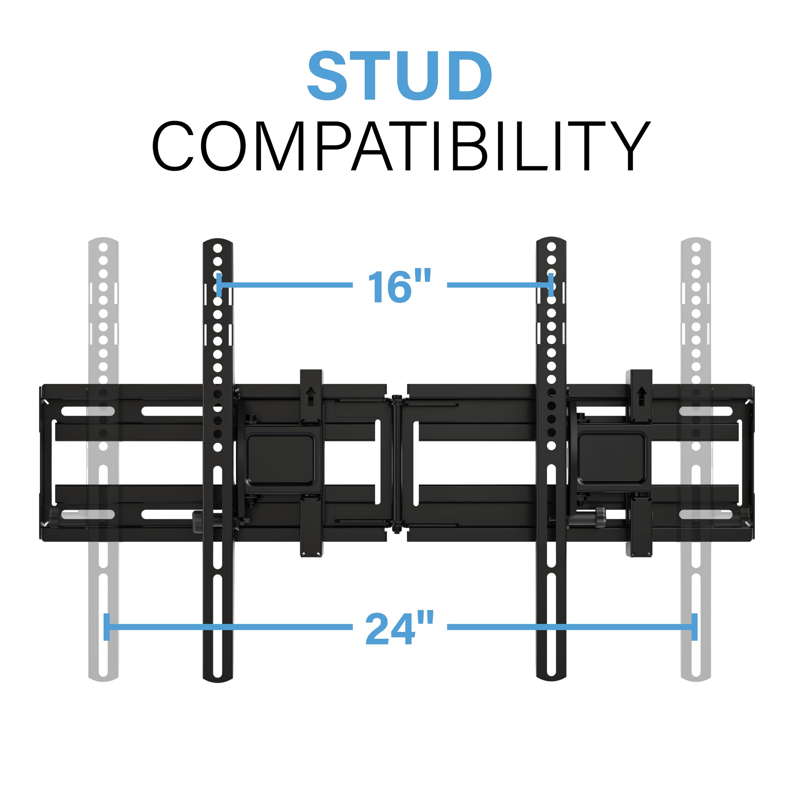 STUD COMPATIBILITY  
16"  
24"