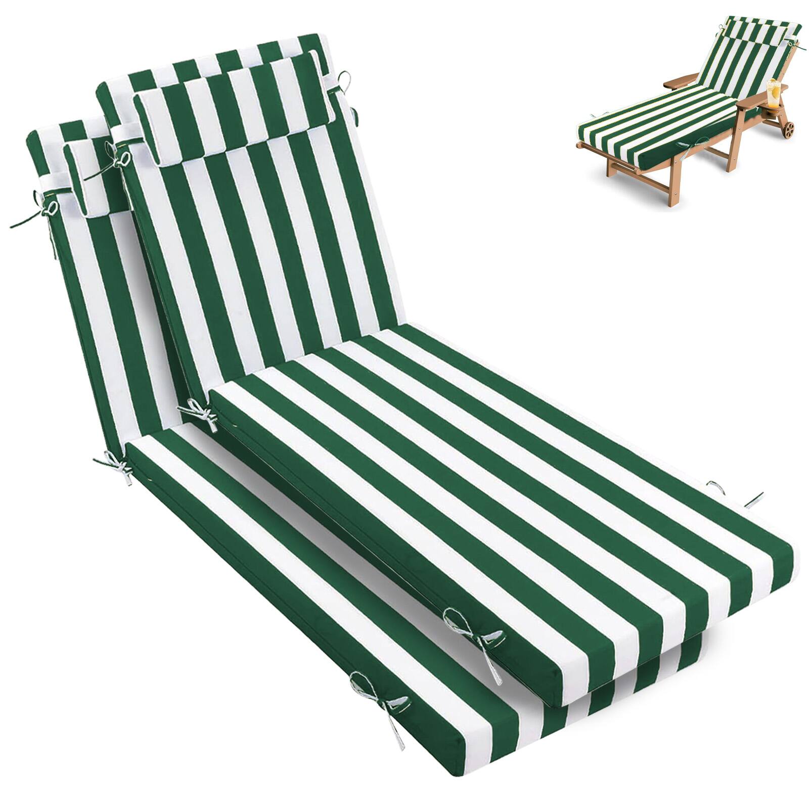 Green and White Stripes