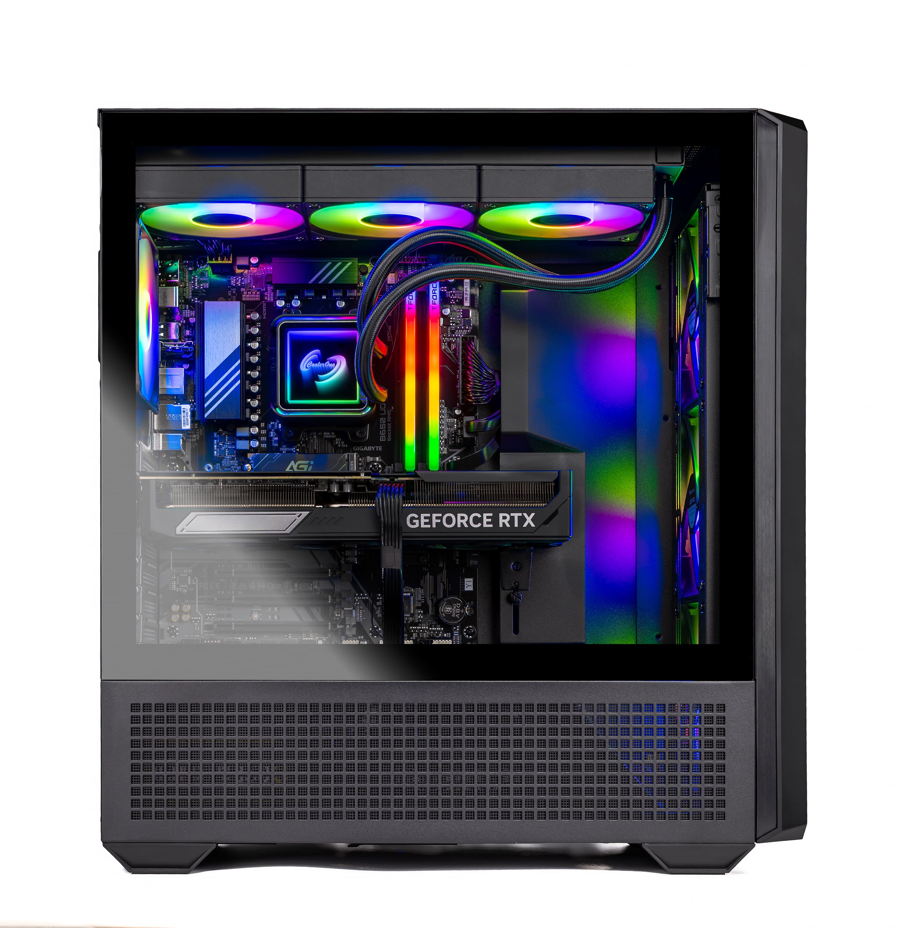 ゲーミングPC Ryzen 7 7700X/RX9070XT/32GB/1TB Skytech Gaming Rampage Gaming PC, AMD Ryzen 7 7700X 4.5GHz, AMD RX