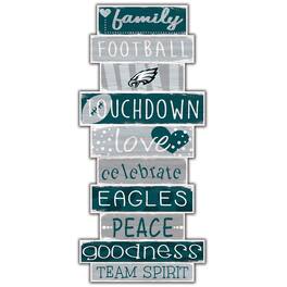 Fan Creations - Philadelphia Eagles 5'' x 24'' Celebrations Stack Sign - Multicolor