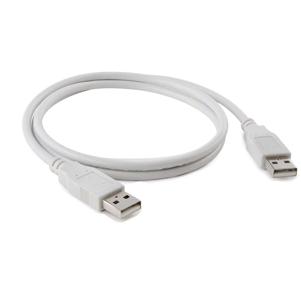 Cables Direct Online - USB 2.0 A-Male to A-Male Cable – 3ft, High-Speed Data Transfer/Charging Cord - White
