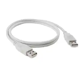 Cables Direct Online - USB 2.0 A-Male to A-Male Cable – 3ft, High-Speed Data Transfer/Charging Cord - White
