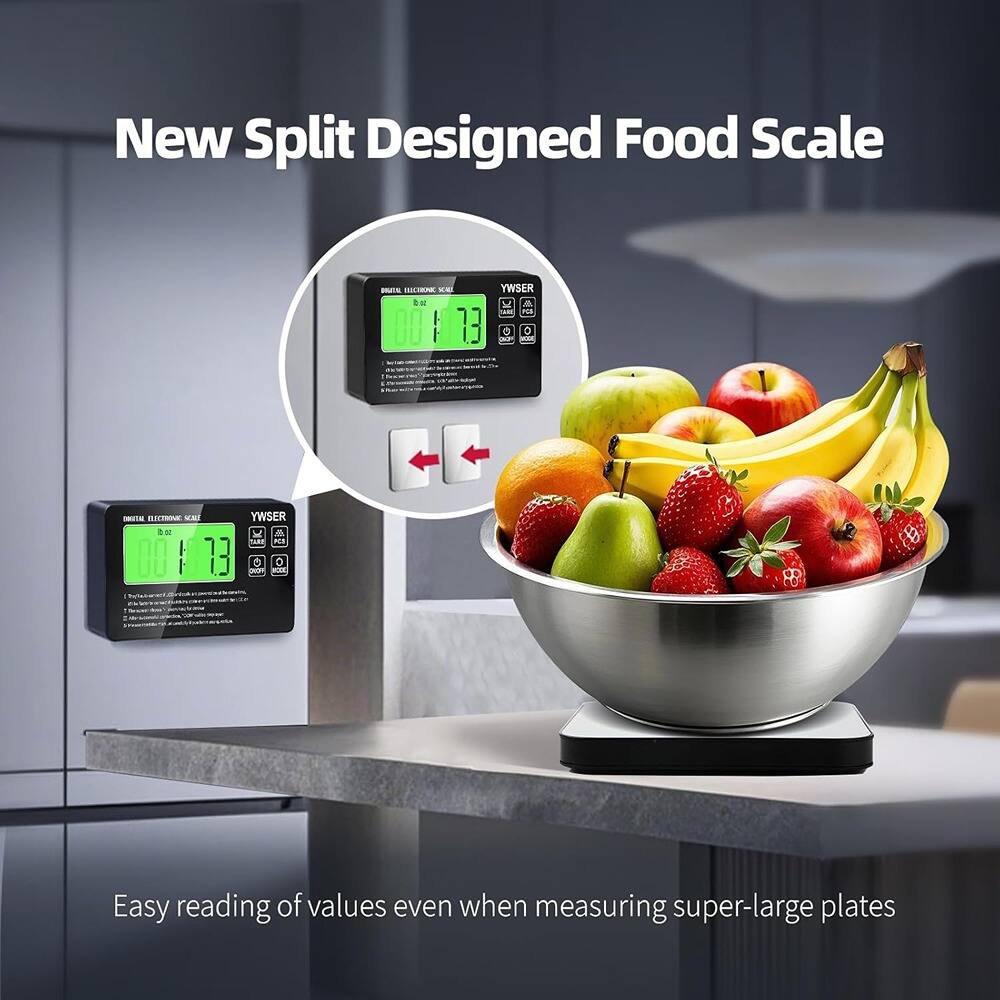 New Split Designed Food Scale

Easy reading of values even when measuring super-large plates