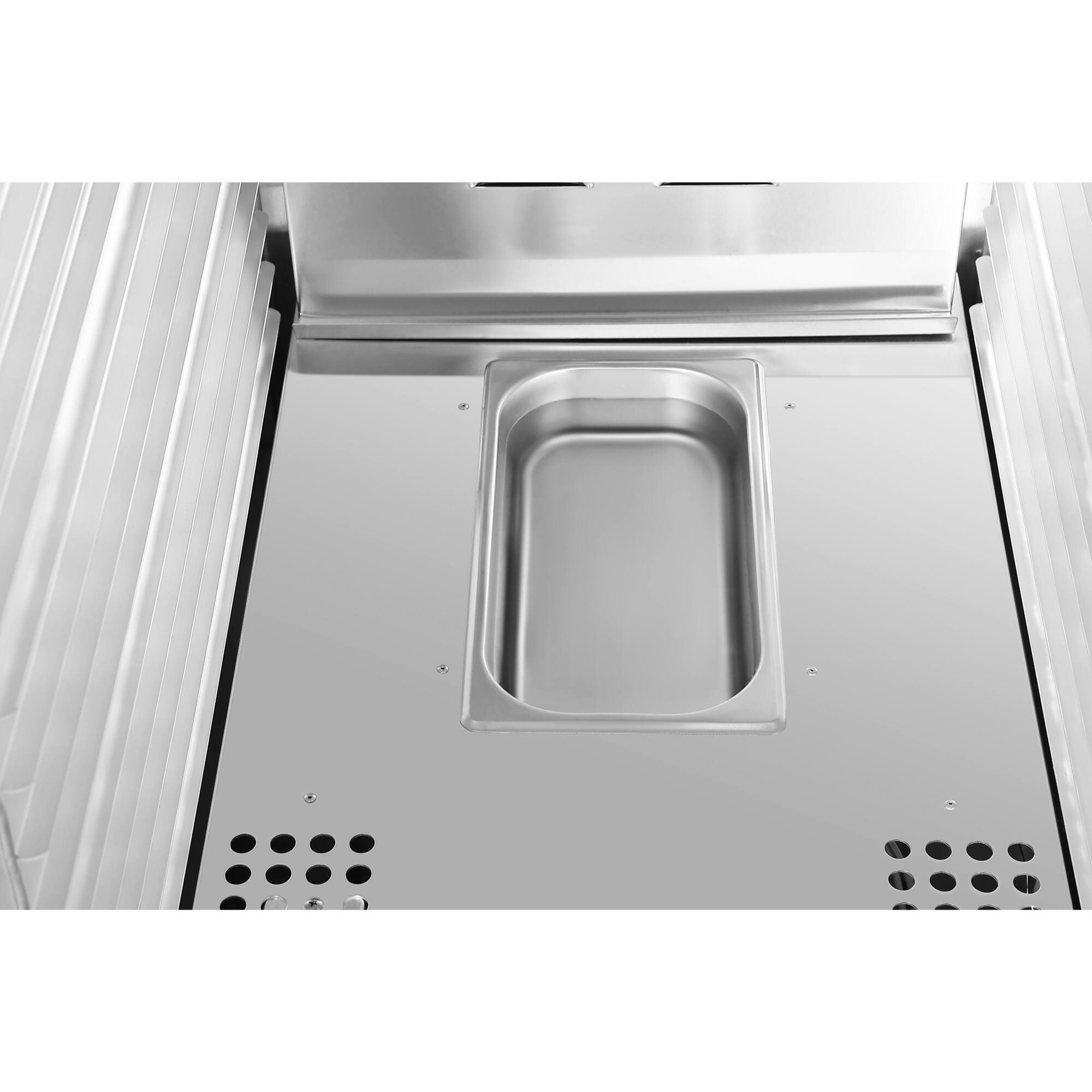 Alt View 6. Koolmore - 33 in. Commercial Insulated Heated Holding/Proofing  Cabinet with 32-Pan Capacity and Solid Dutch Doors in Silver - Silver.