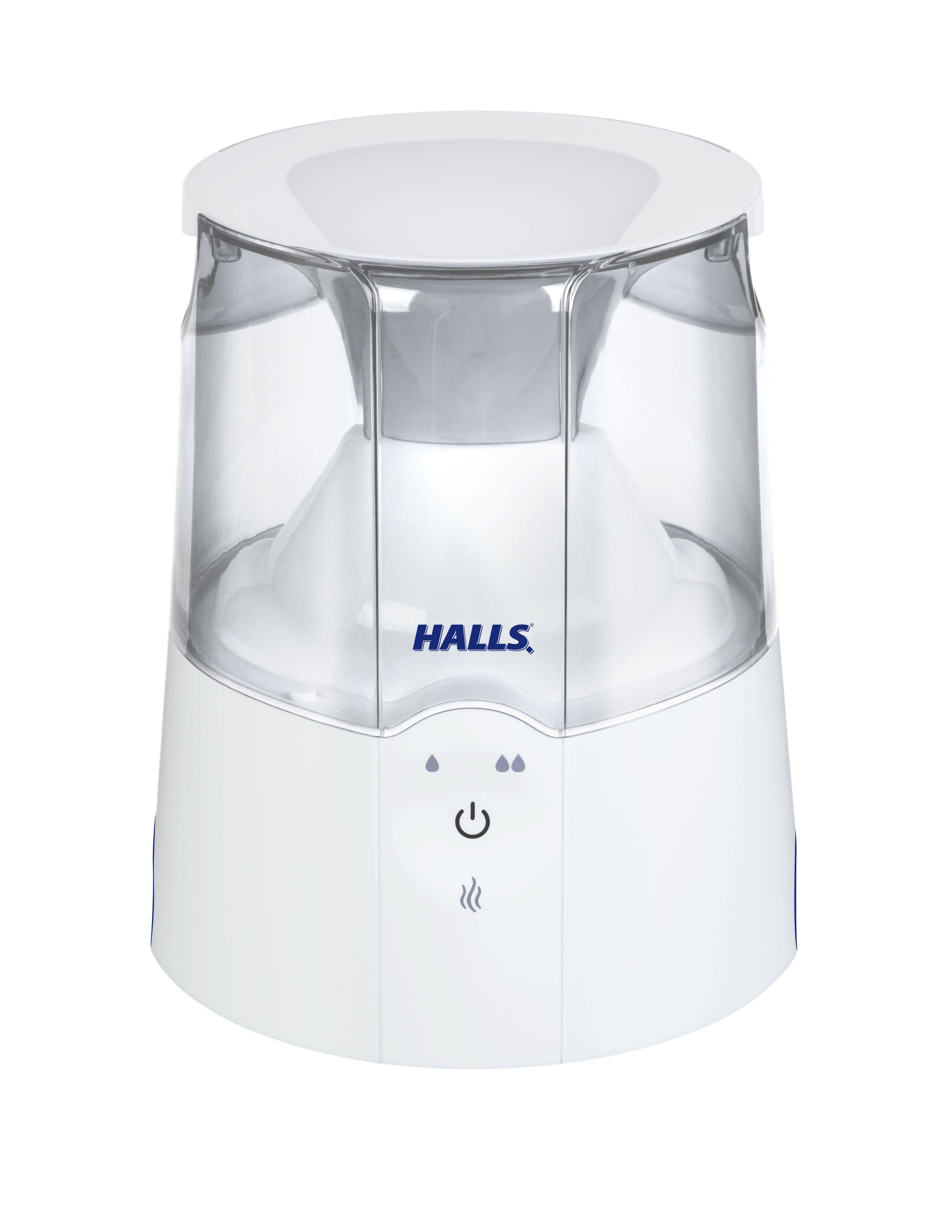 Alt View 4. CRANE - HALLS® 2-in-1 0.5 Gal. Warm Mist Humidifier & Steam Inhaler - White.