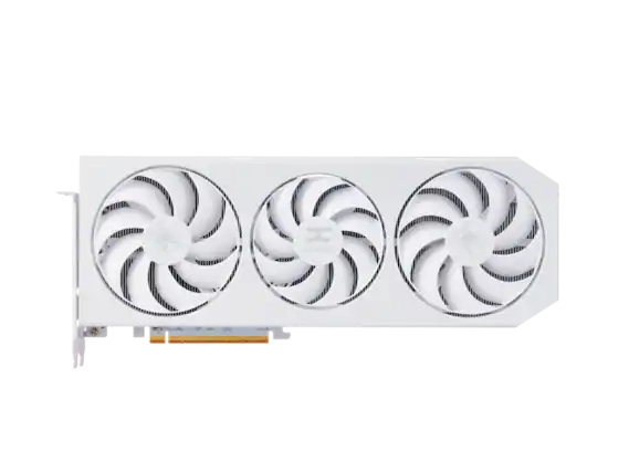 Front. PowerColor - PowerColor Hellhound RX 9070 XT 16GB GDDR6 PCIe 5.0 x16 Graphics Card.