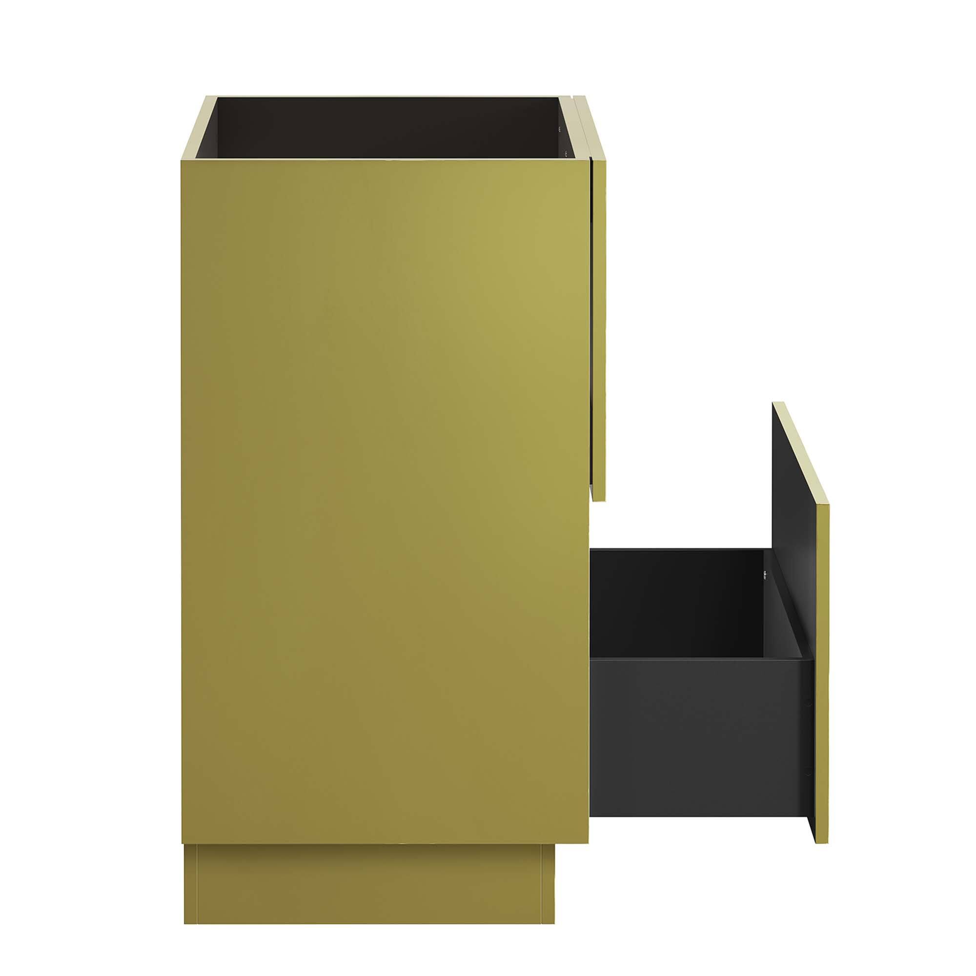 Alt View 2. Modway - Quantum Bathroom Cabinet Basin Not Included by Modway - Gold.