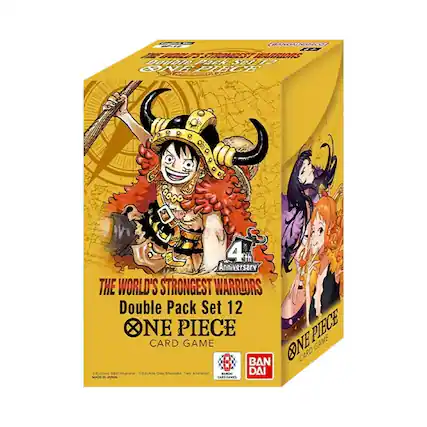 Fagilsh BANDAINAMCO of THE WORLD'S STRONGEST WARRIORS Double Pack Set 12 ONE PIECE
4th Anniversary THE WORLD'S STRONGEST WARRIORS Double Pack Set 12 ONE CARD PIECE GAME ONE PIECE GAME BAN CARD
Chiphen Oda/Shueisha seichro Oda Shunisha Tool CONTAINA BANDAI DAI MACH N JAPAN CARD GAMES