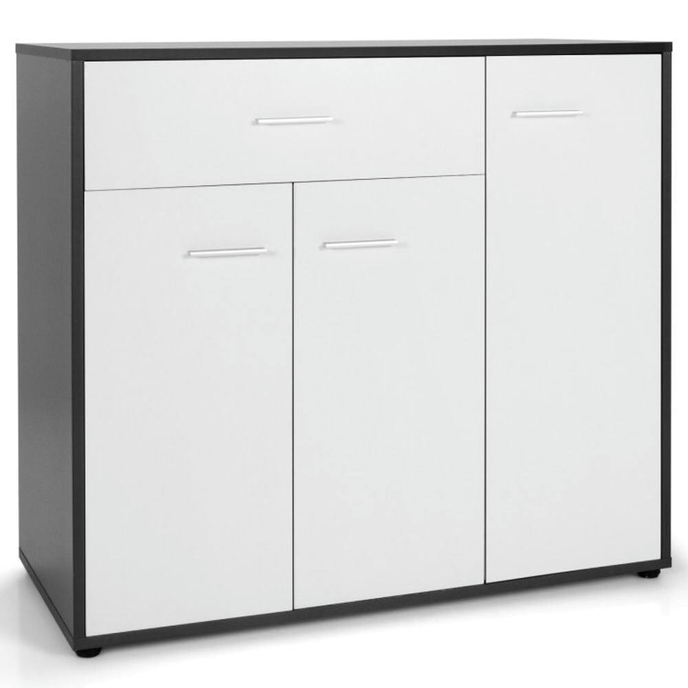 Alt View 7. Pefilos - Buffet Sideboard Storage Cabinet with Spacious Table Top, Kitchen Cupboard, Cabinet for Indoor, White - White.