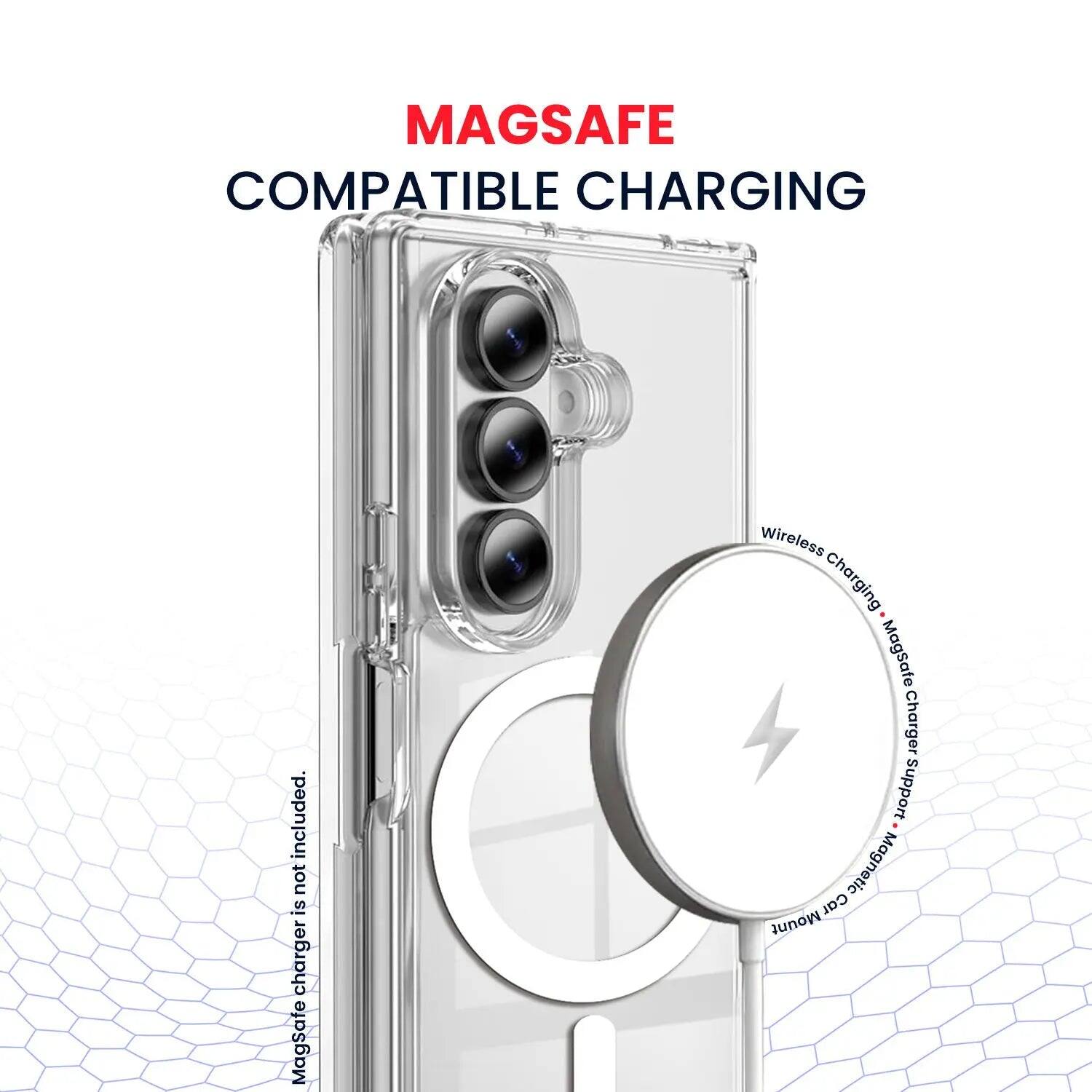 MAGSAFE COMPATIBLE CHARGING included. Magsafe Wireless charging Magsafe Charger Support Magnetic Car Mount
