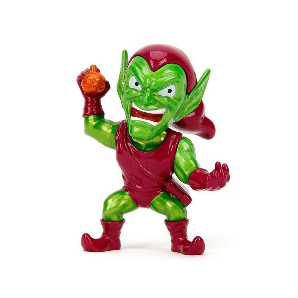 Back. Jada - Set of 4 Diecast Figures "Spider-Man" "Metalfigs" Series Diecast Models by Jada - Multicolor.