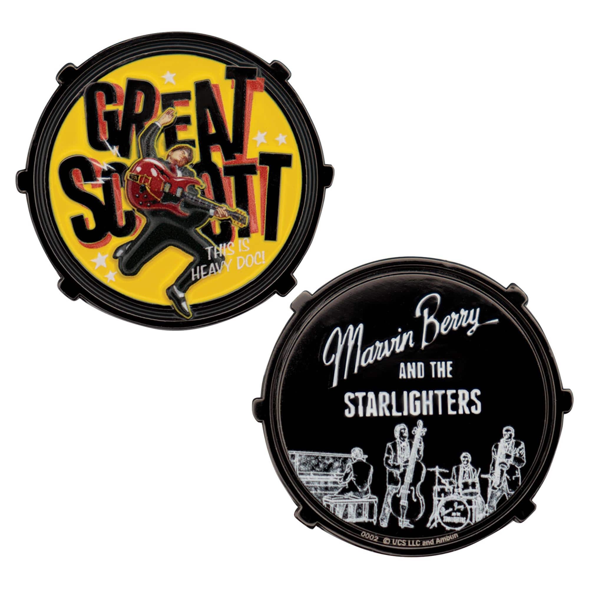 Fanattik - Back To The Future Marvin Berry and The Starlighters Limited Edition Coin - Black
