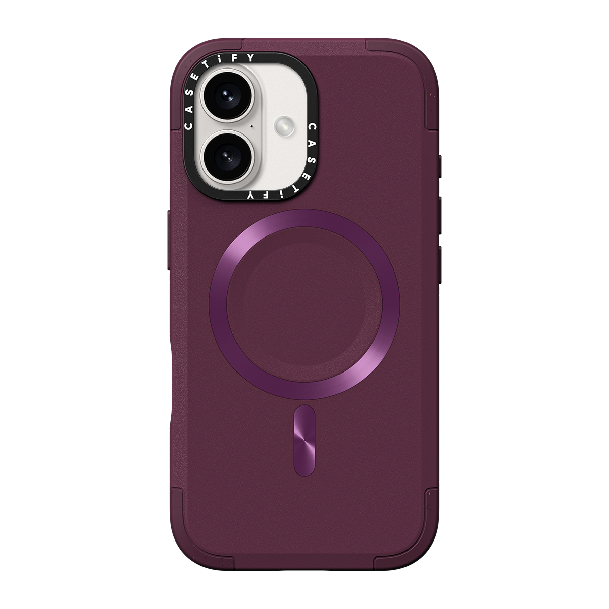CASETiFY - Force Case with MagSafe for Apple iPhone 16 - Mulberry - Front_Zoom